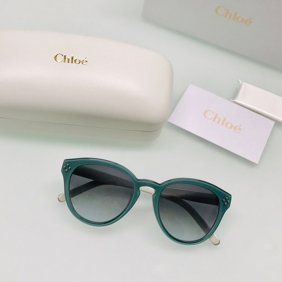 NWT CHLOE CE630S - 442 White Blue Sunglasses main image 4